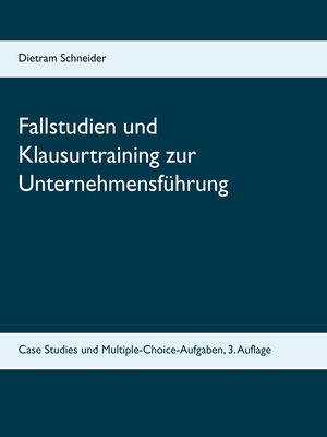cover image of Fallstudien und Klausurtraining zur Unternehmensführung